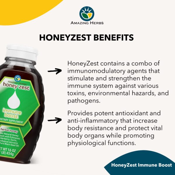 Miel infusionada con equinacea saúco ajo eucalipto