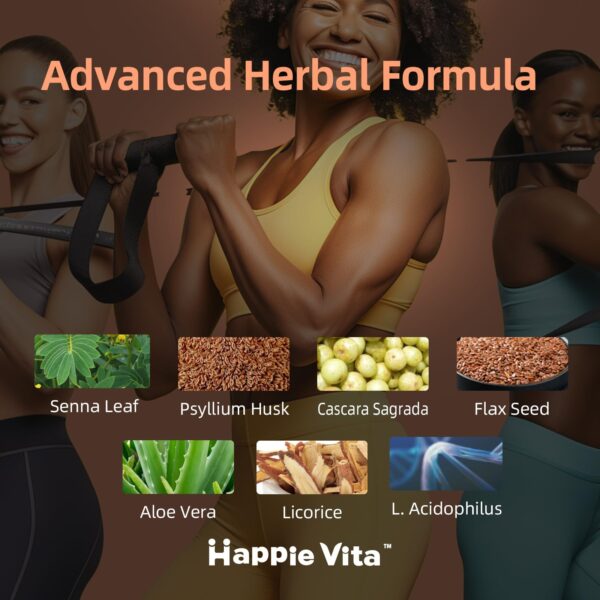 Paquete de cápsulas para limpieza intestinal HappieVita