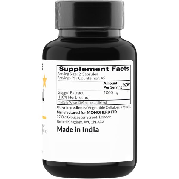 Cápsulas vegetarianas extracto de Guggul MONOHERB