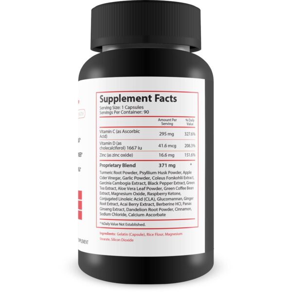 Suplemento Detox Keto con ingredientes naturales