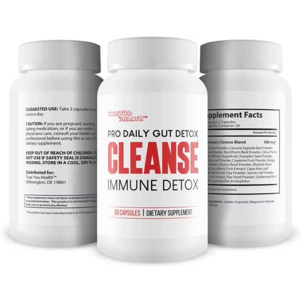 Etiqueta suplemento Pro Daily Gut Detox para mejorar digestión