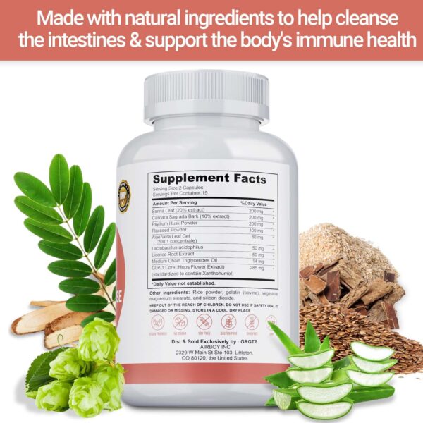 GLP-1 limpiador digestivo con aloe vera y raíz de regaliz