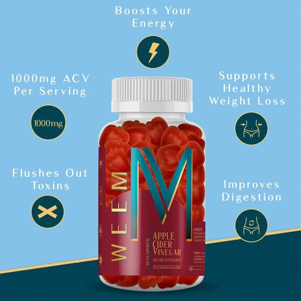 Gomitas naturales para digestión y control de peso WEEM