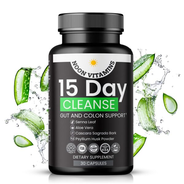 Envase frontal suplemento natural para detox digestivo