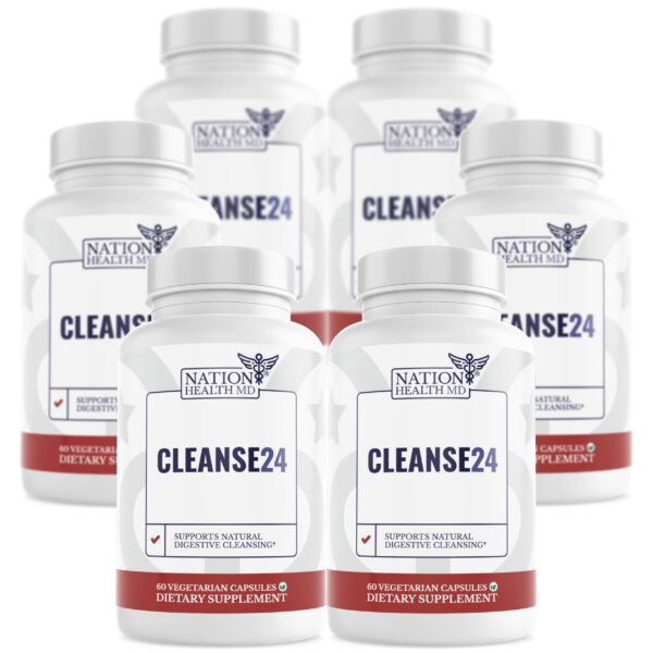 Cleanse24 - 6 Botellas de Limpieza Intestinal
