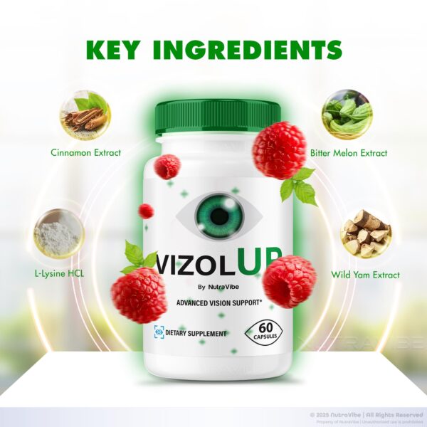 Vista frontal de VizolUp envase