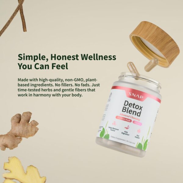 60 cápsulas Snap Supplements para detoxificación completa y salud intestinal