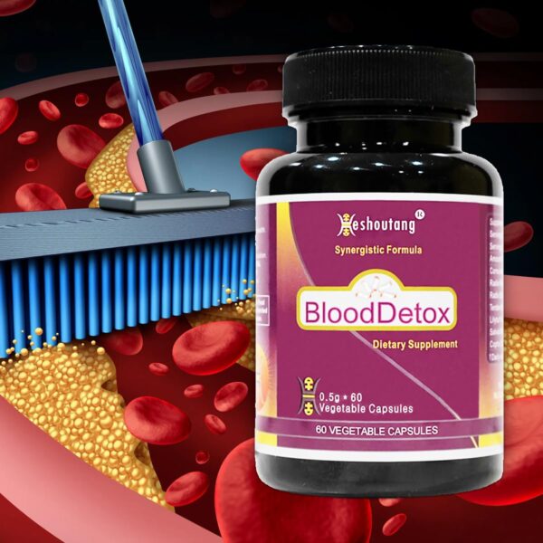 Limpieza herbal para sangre con BloodDetox Heshoutang
