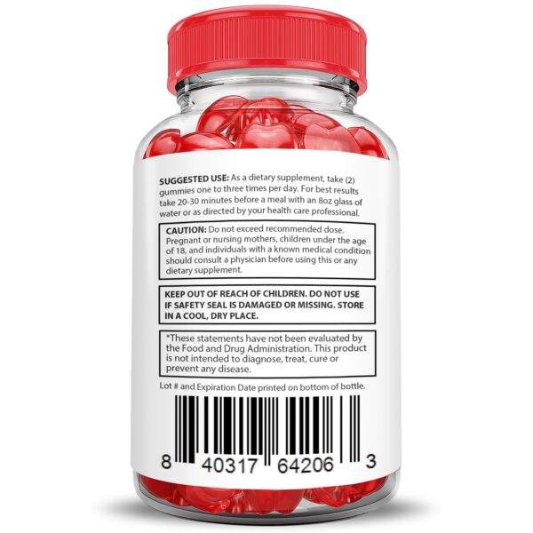 Embalaje gomitas Quick Fire Keto ACV pectina base sin gelatina