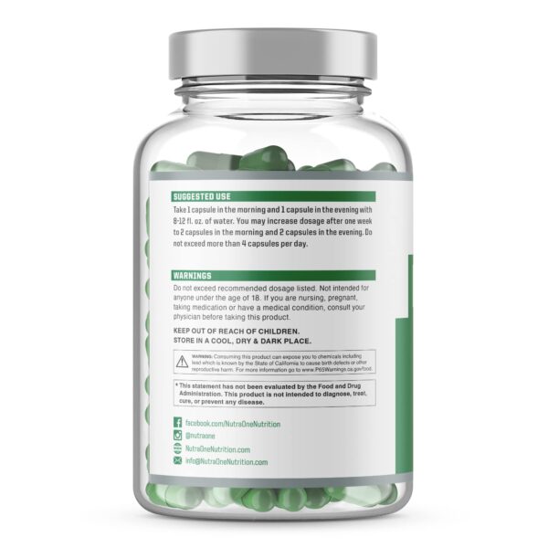 Cápsulas NutraOne DetoxOne para función digestiva y pérdida de peso