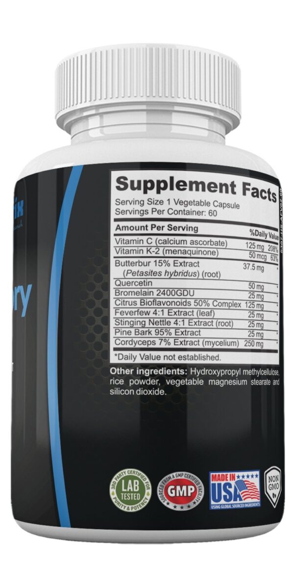 Frasco inclinado mostrando cápsulas