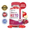 Empaque gomitas keto drops con detalle de ingredientes naturales