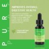 Detalle líquido Pure Cleanse con probióticos para salud intestinal