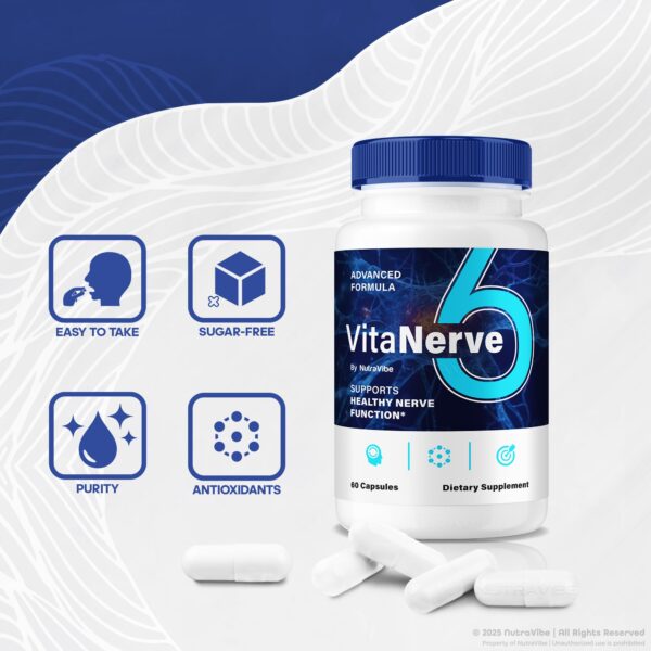 Frasco VitaNerve 6 con cápsulas Frasco VitaNerve 6 con cápsulas