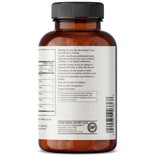 Cápsulas vegetarianas Futurebiotics para limpieza hepática