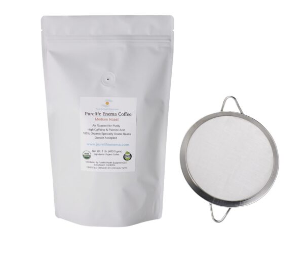 Purelife café para enema grano medio air tostado sin moho