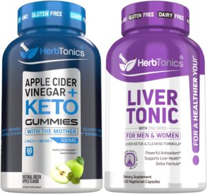 Gomitas Herbtonics ACV Keto fórmula detox hígado natural