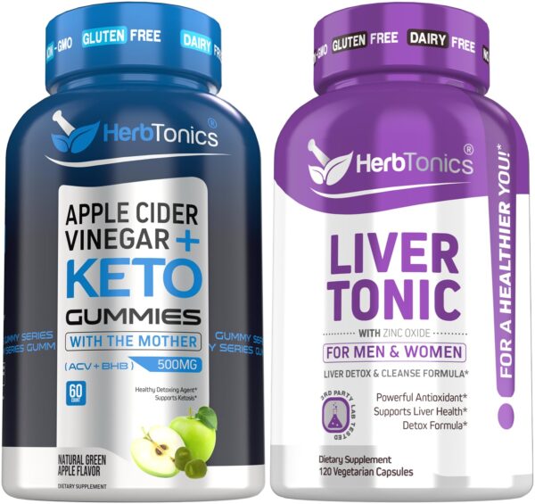 Gomitas Herbtonics ACV Keto fórmula detox hígado natural