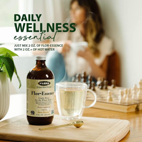 Ingredientes orgánicos premium Flor Essence té detox