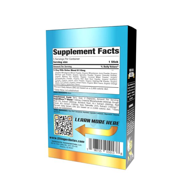 Bolsitas individuales del Stinger Detox para limpieza corporal