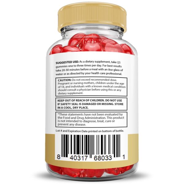 Detalle ingredientes Speedy Keto ACV gomitas saludables