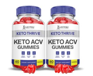 Paquete de 2 gominolas keto thrive ACV 1000mg 120 piezas