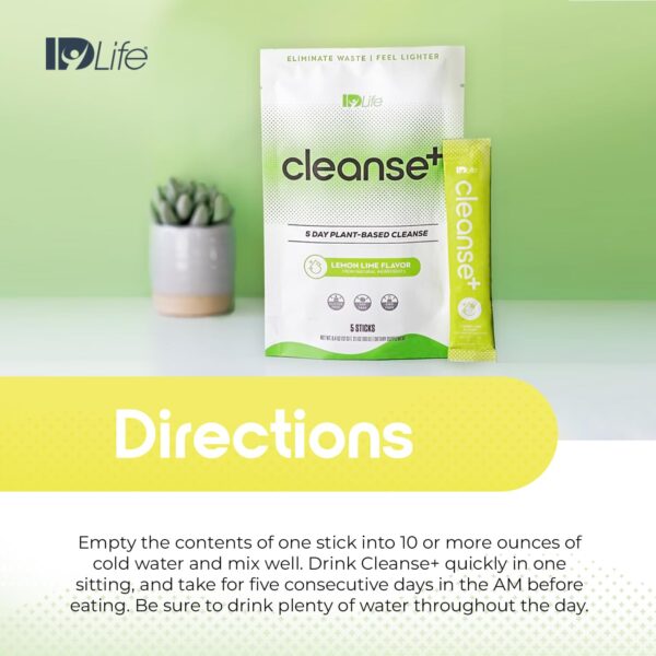 IDLife Cleanse+ paquete y sticks sabor limón-lima