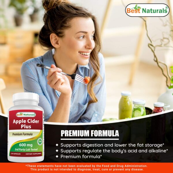 Etiqueta suplemento Best Naturals Vinagre Sidra Manzana