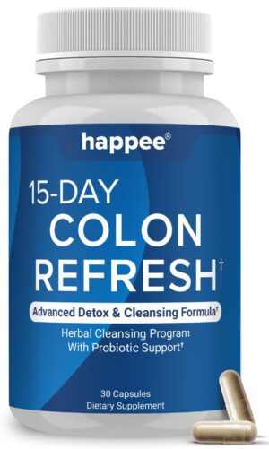 Píldoras de limpieza de colon para digestión y energía