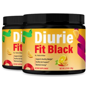 Diurie Fit Black frasco de empaque