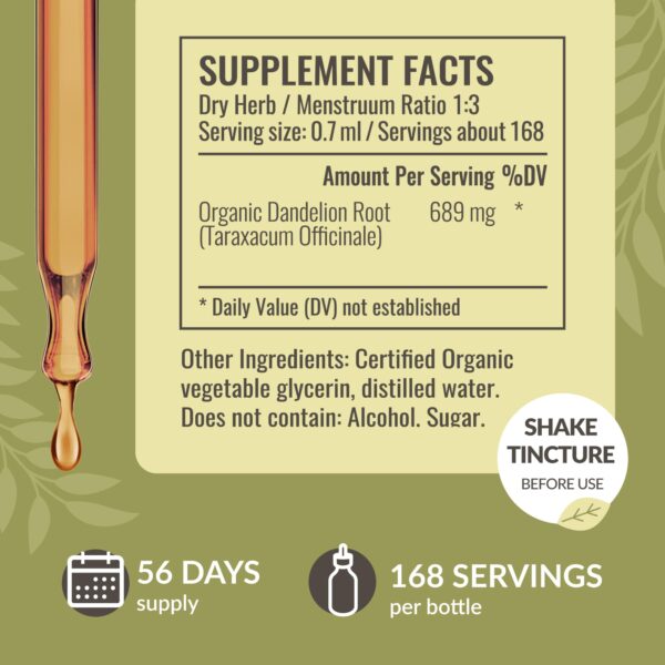 Suplemento vegano Herbamama raíz de achicoria y diente de león