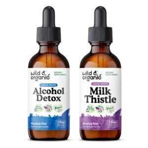 Tintura desintoxicación alcohol Wild & Organic frasco de 2 onzas