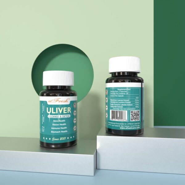 Cápsulas detox ULiver para apoyo inmunológico y visión