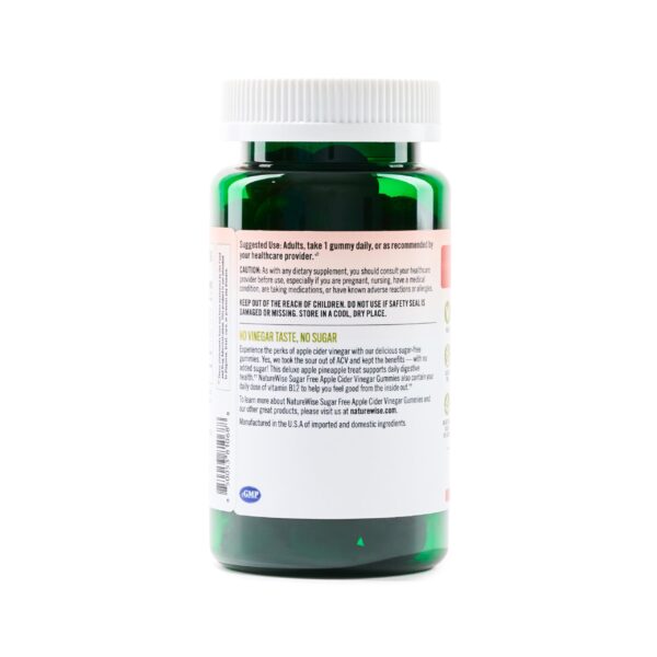 NatureWise gomitas vinagre manzana apoyo energía y metabolismo