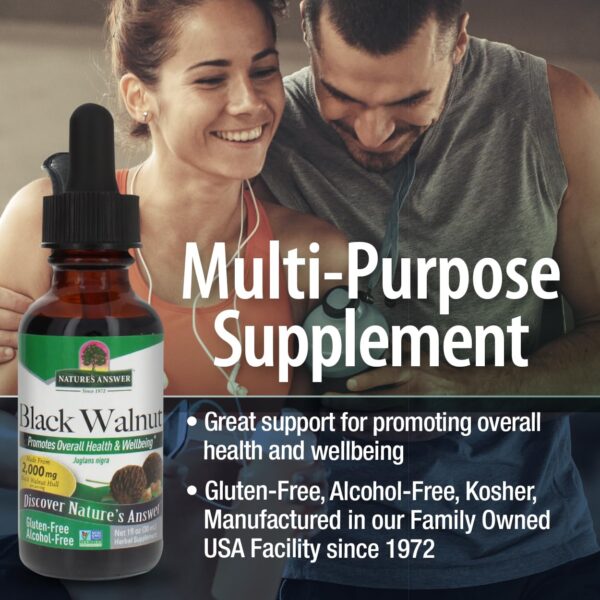 Extracto de nogal negro para limpieza y apoyo hepático Nature's Answer