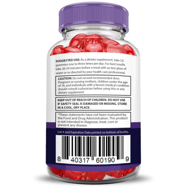 Gomitas Bio Lyfe Keto ACV 1000 mg con vitamina B12 y folato