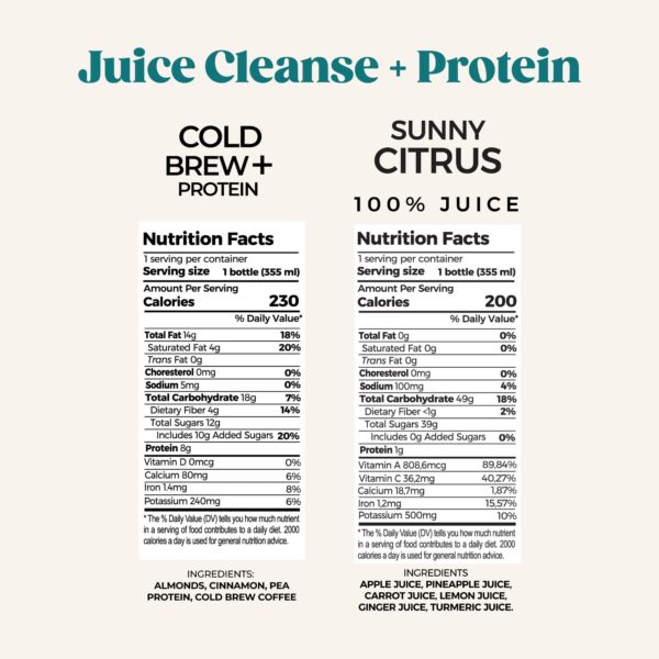 Batido prensado en frío PUR Powerhouse para deportistas