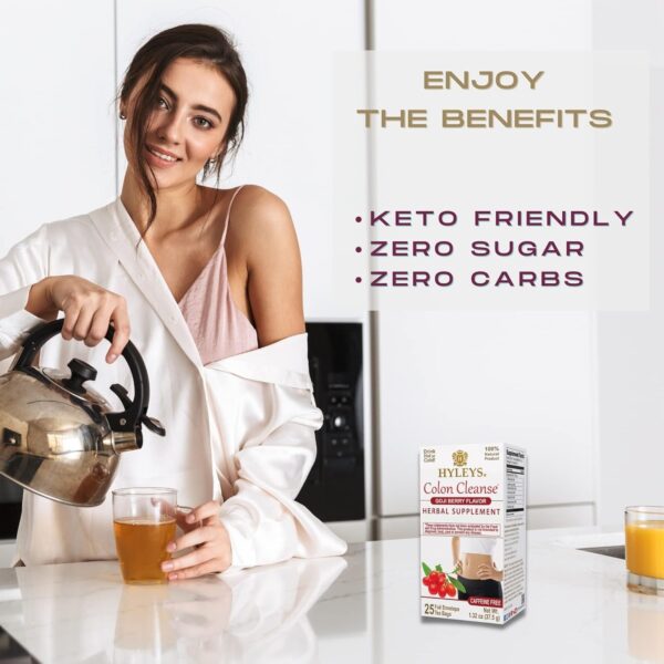 Té Hyleys Colon Cleanse sabor goji cajas apiladas