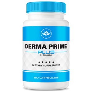 Frasco de Derma Prime Plus cápsulas para piel