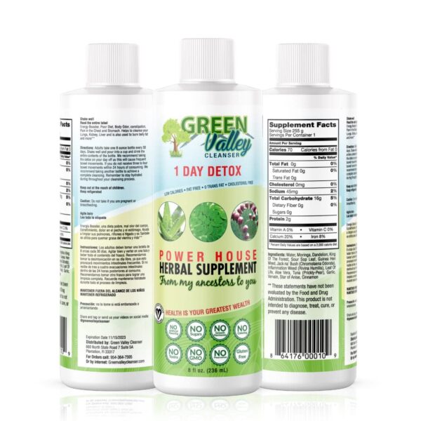 Fórmula detox colon 1 día apoyo digestivo energía saludable