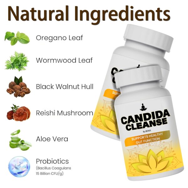 Fórmula vegana de Candida Cleanse sin aditivos