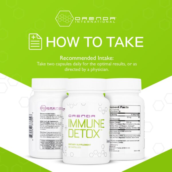 Orenda Immune Detox cápsulas para salud y bienestar integral diaria