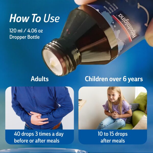 Hepatalgina gotas con menta, boldo y zanahoria para hígado