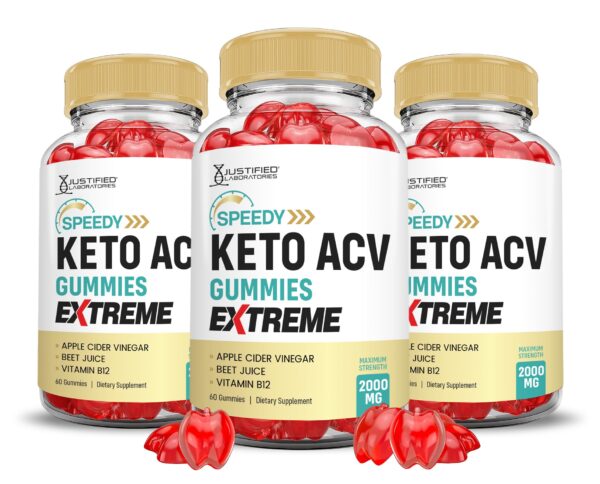 Paquete Speedy Keto ACV gomitas extreme 2000mg 180 unidades