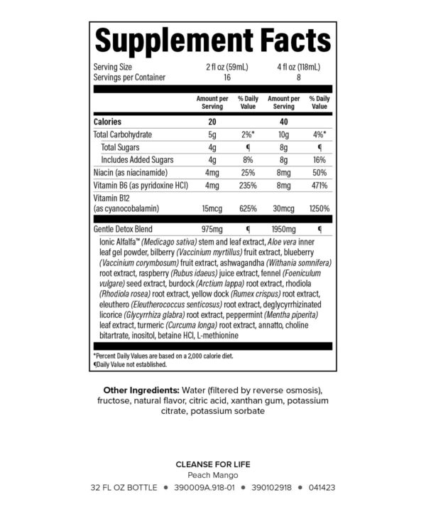 Frontal Isagenix Cleanse for Life bebida detox 32 oz
