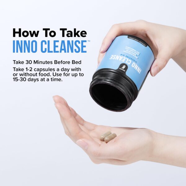 Etiqueta suplemento Inno Cleanse limpieza y energía Etiqueta suplemento Inno Cleanse limpieza y energía