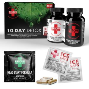 Kit detox Rescue Detox 10 días 132 cápsulas limpieza corporal