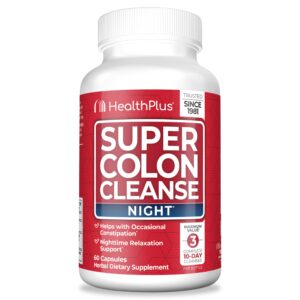 Health Plus Super Colon Cleanse cápsulas apoyo digestivo 60 unidades