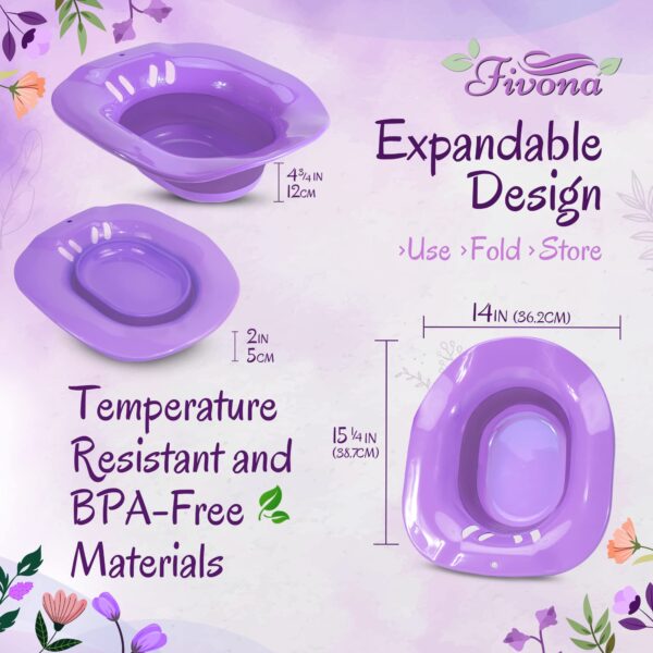 Vista lateral asiento expandible vapor yoni fivona