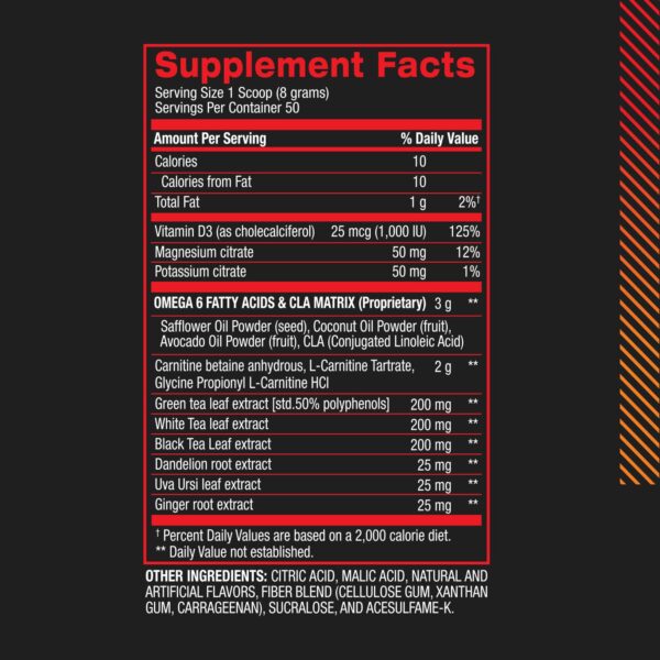 BPI Sports suplemento sin estimulantes para quema de grasa